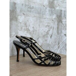 Luciano Padovan Patent leather slingback dress heel  size 39/8.5